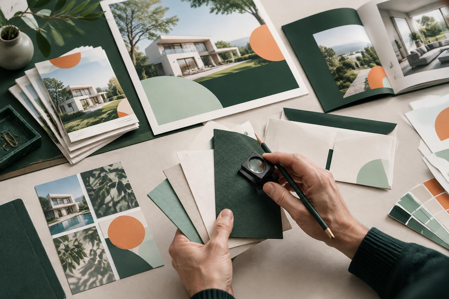 Prüfung hochwertiger Werbemittel für Immobilien